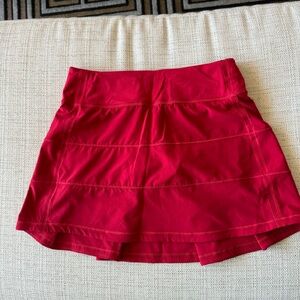 Lululemon pace rival skirt Tall Red